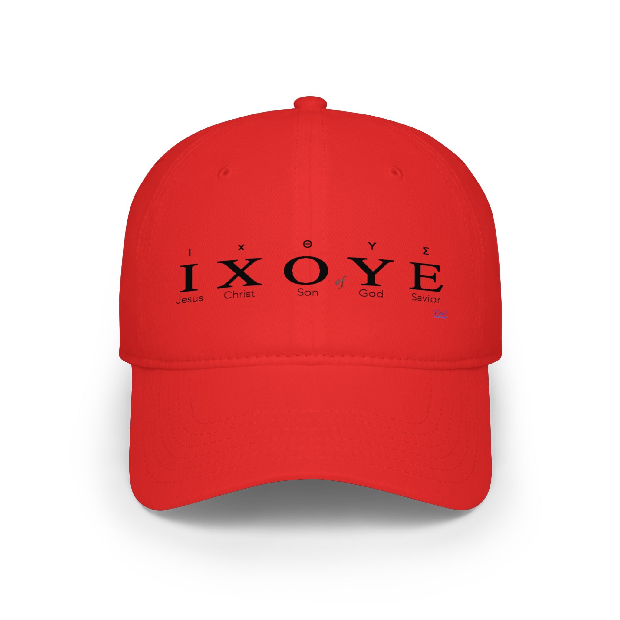 IXOYE Fish Symbol Baseball Cap — Christian Faith Low Profile Hat