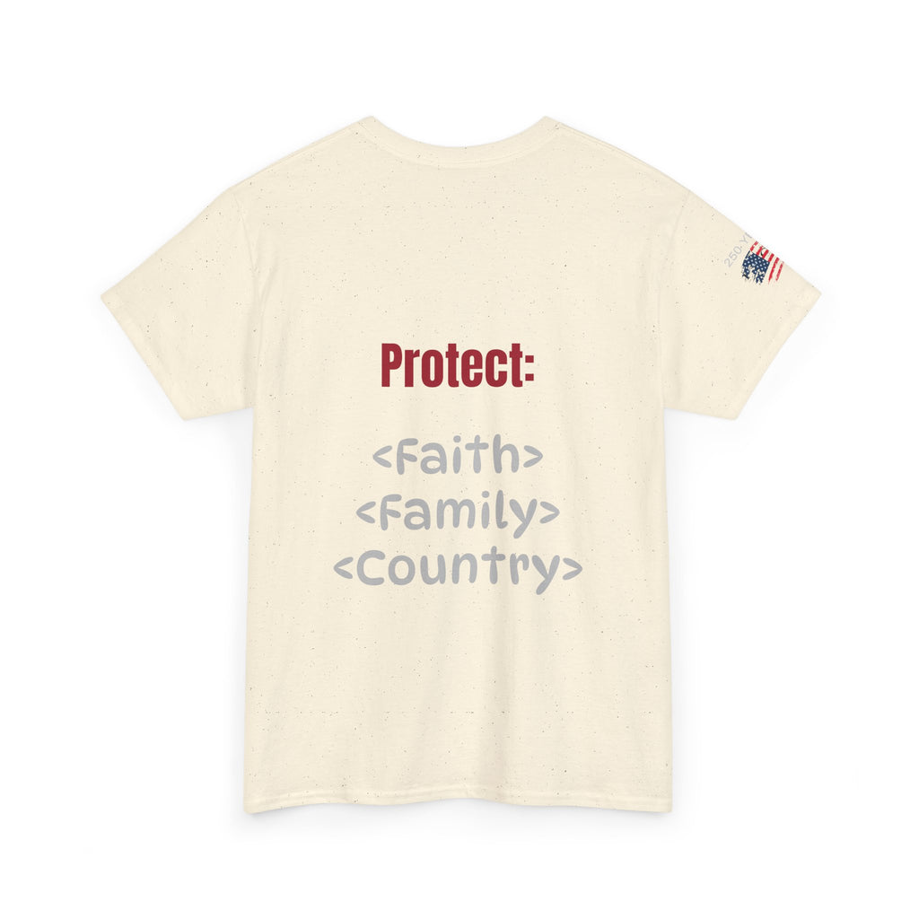250 Years American Flag T-Shirt — "God Bless America" Patriotic Tee