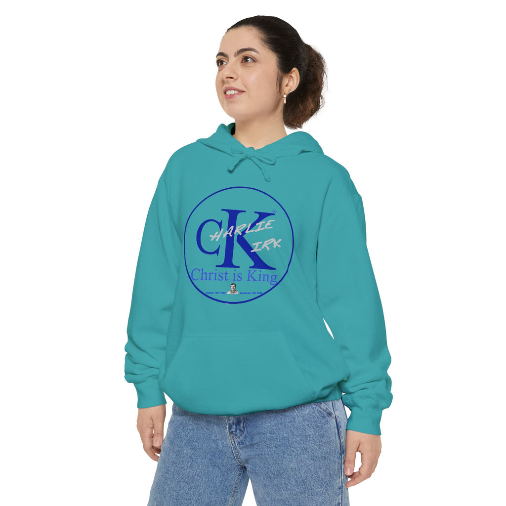 Charley Kirk Commemorative Hoodie — Garment-Dyed, Relaxed Fit