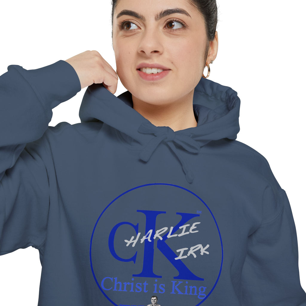 Charley Kirk Commemorative Hoodie — Garment-Dyed, Relaxed Fit