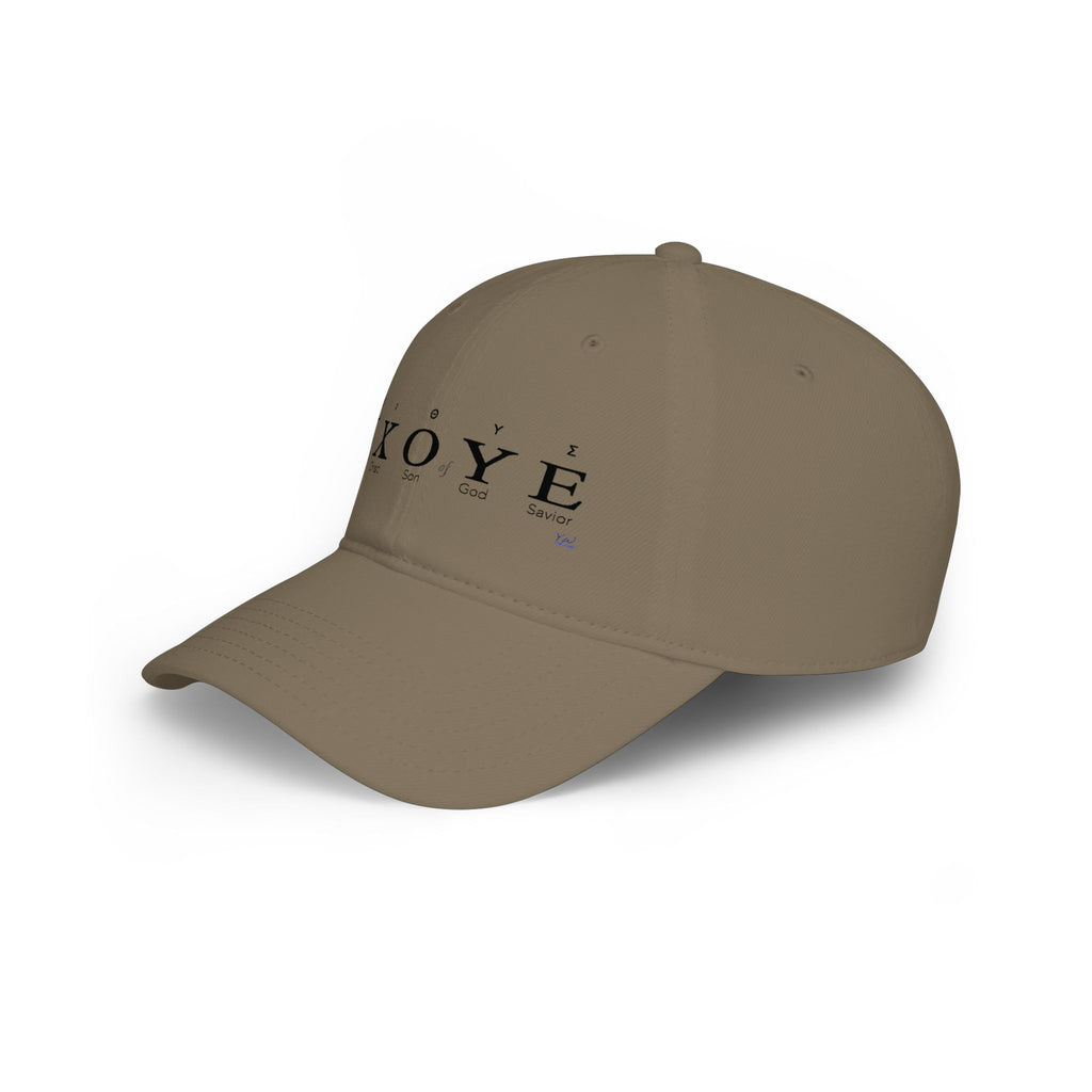 IXOYE Fish Symbol Baseball Cap — Christian Faith Low Profile Hat