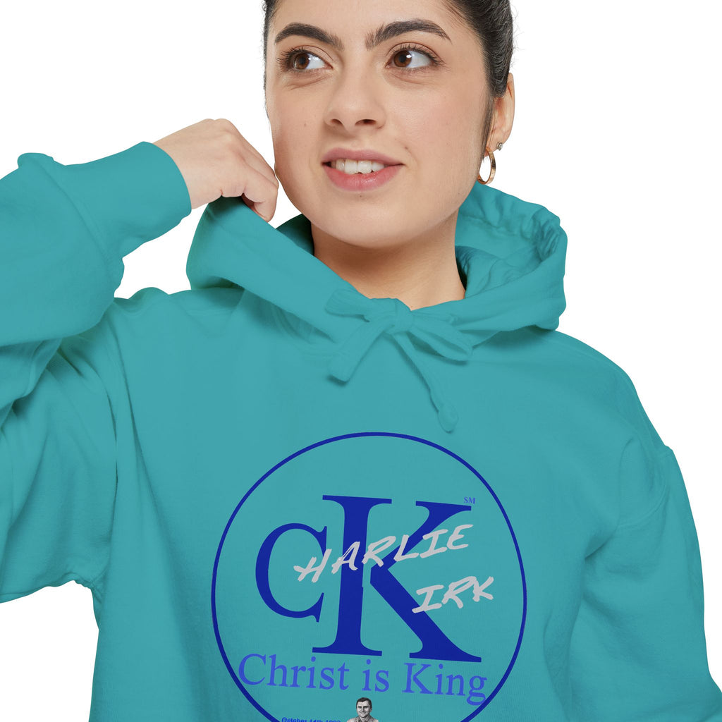 Charley Kirk Commemorative Hoodie — Garment-Dyed, Relaxed Fit