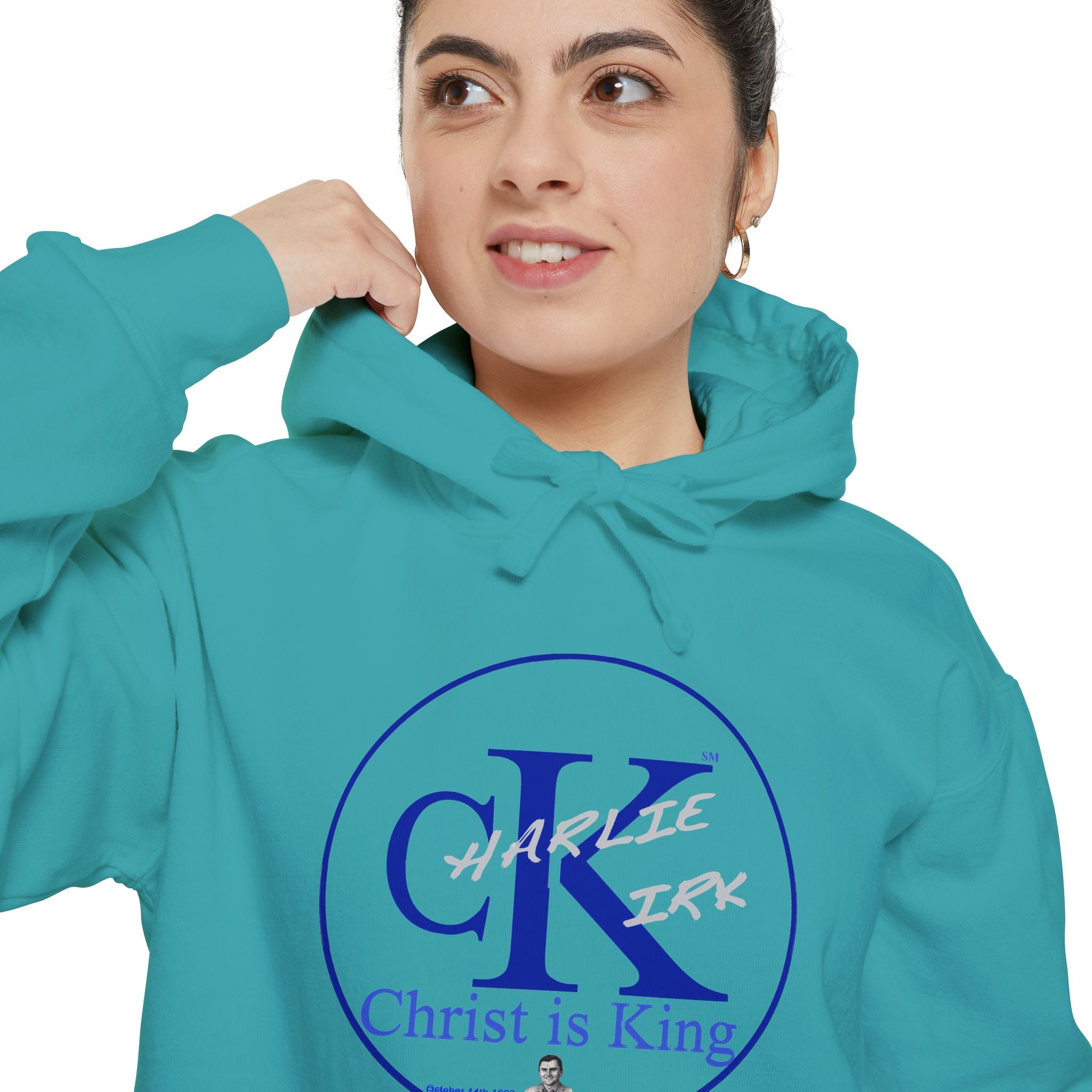 Charley Kirk Commemorative Hoodie — Garment-Dyed, Relaxed Fit
