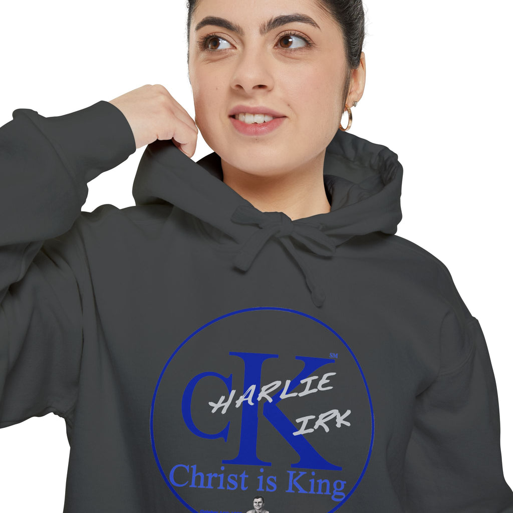 Charley Kirk Commemorative Hoodie — Garment-Dyed, Relaxed Fit