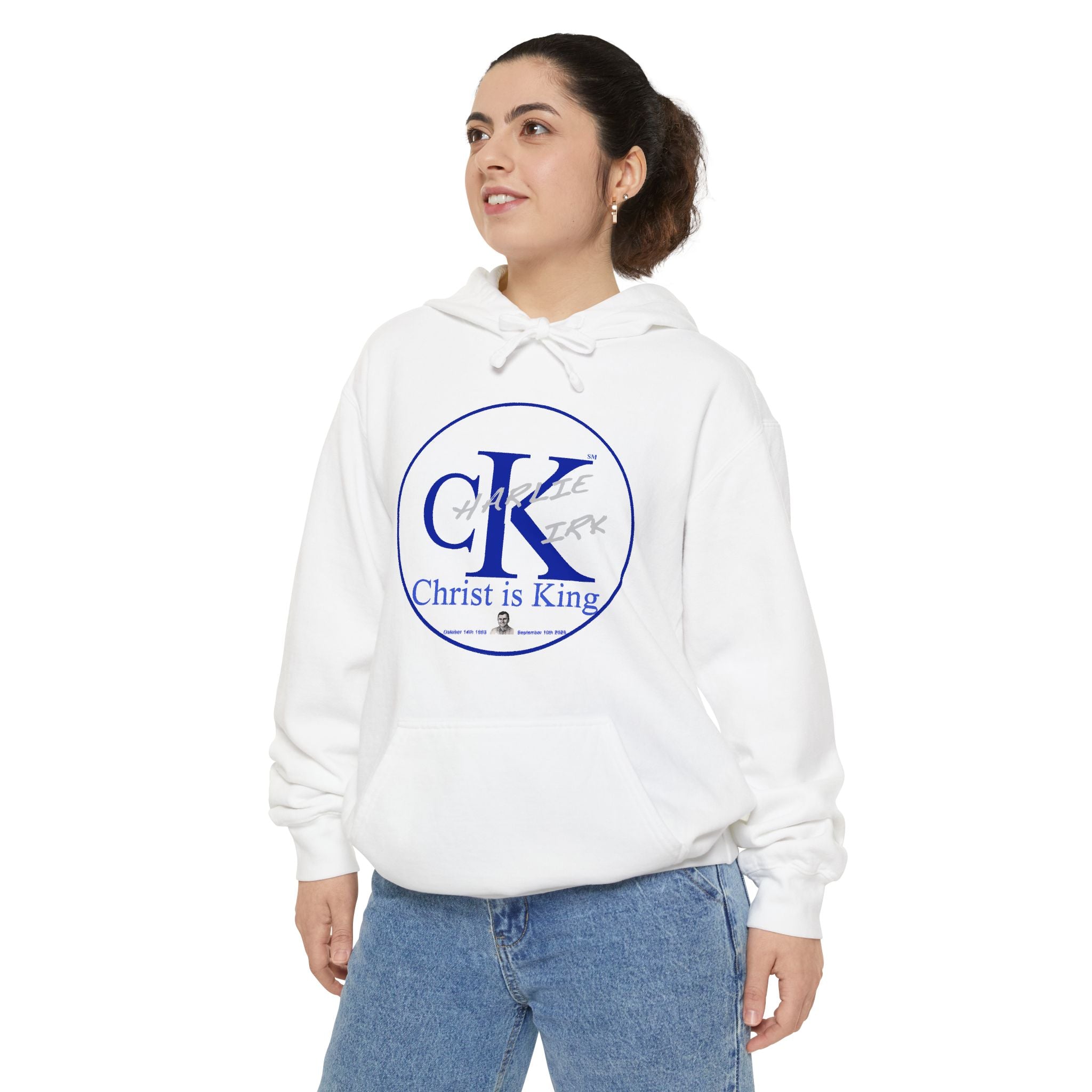 Charley Kirk Commemorative Hoodie — Garment-Dyed, Relaxed Fit