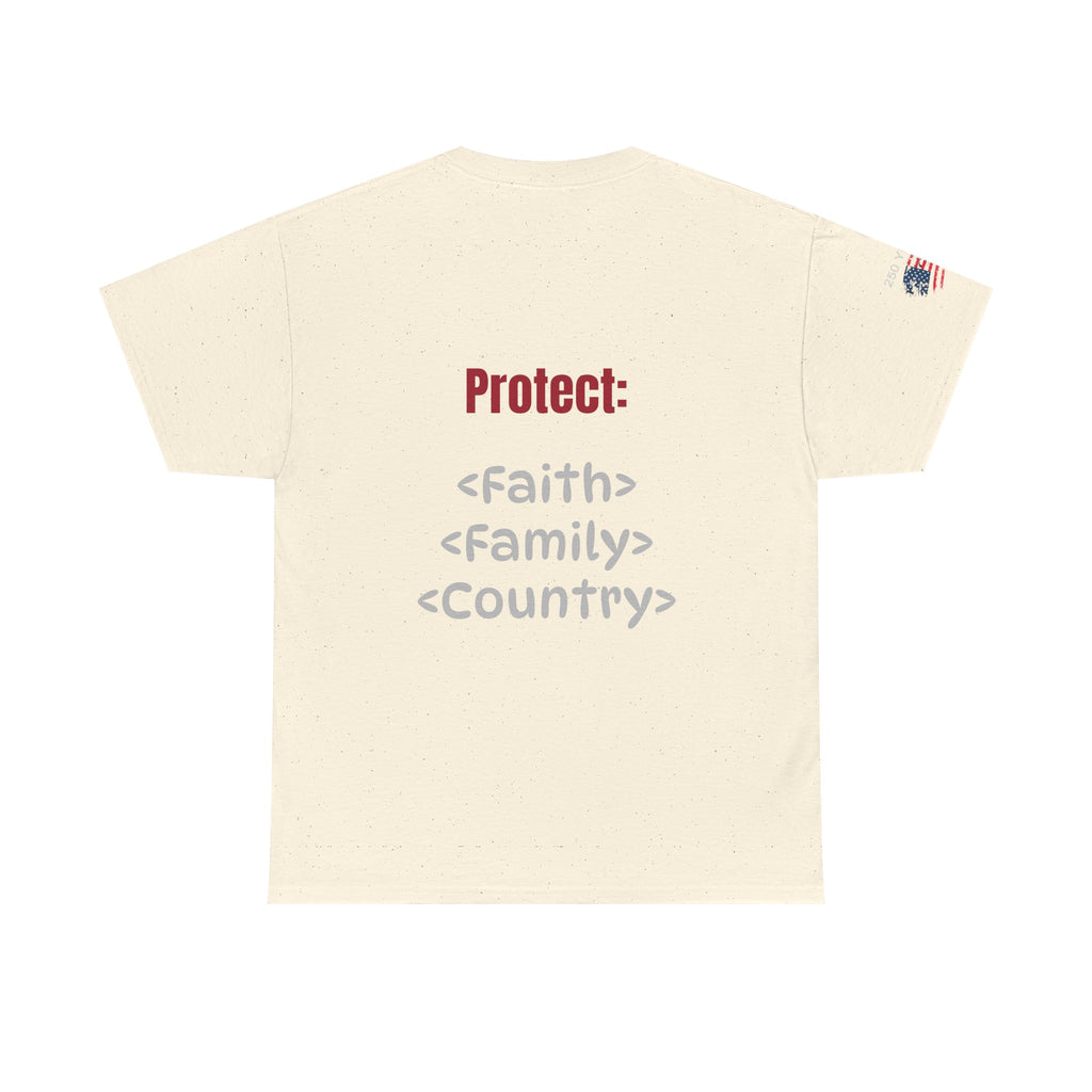 250 Years American Flag T-Shirt — "God Bless America" Patriotic Tee