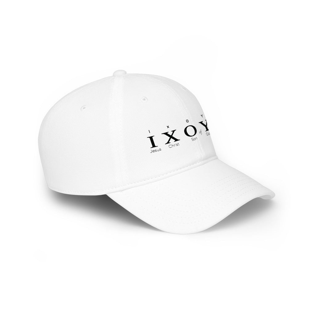 IXOYE Fish Symbol Baseball Cap — Christian Faith Low Profile Hat