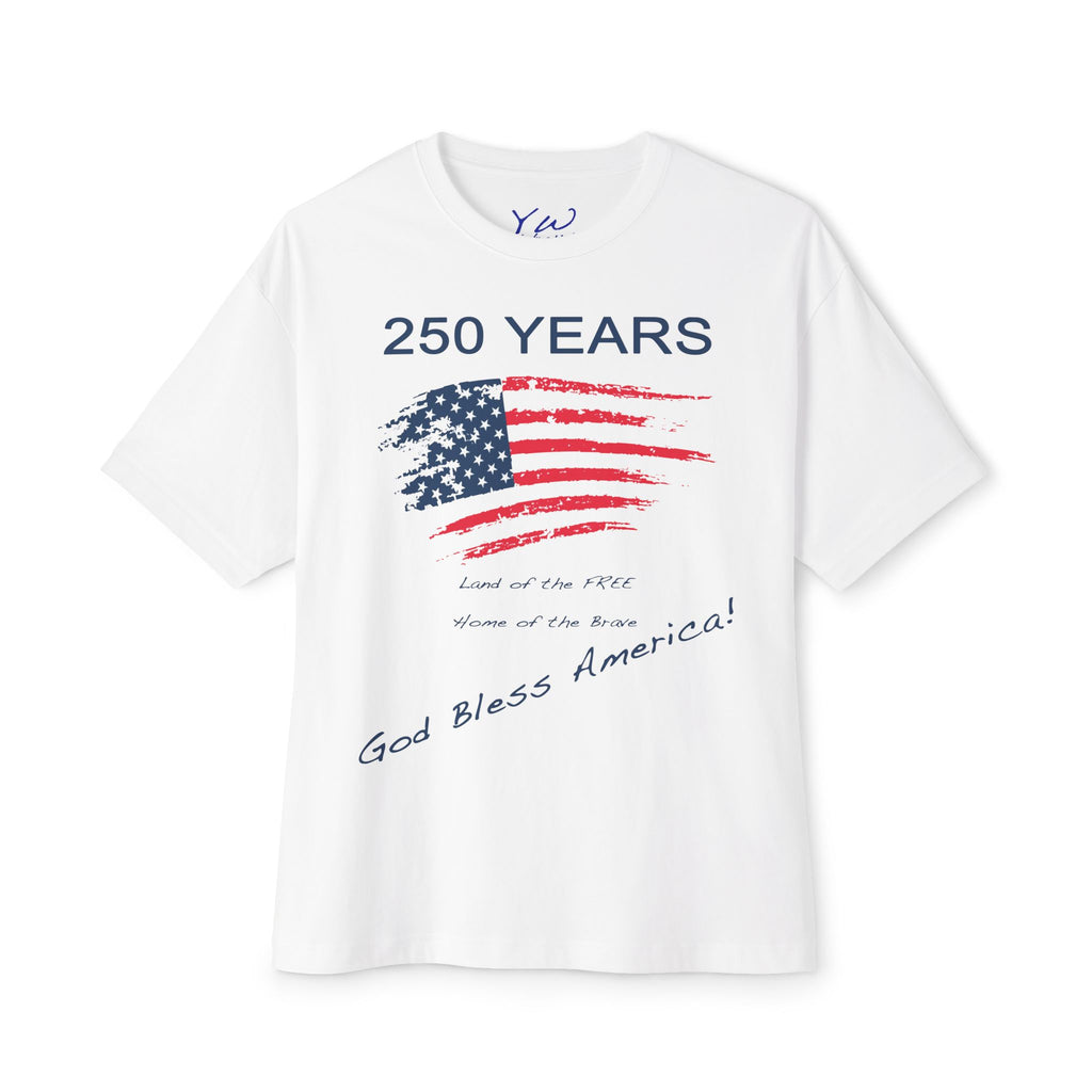 God Bless America Boxy Tee — Protect God, Family, Country