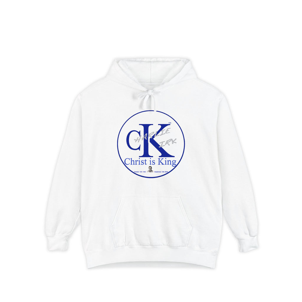 Charley Kirk Commemorative Hoodie — Garment-Dyed, Relaxed Fit