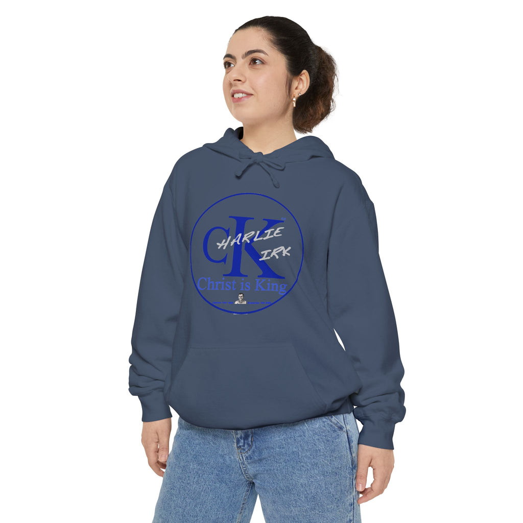 Charley Kirk Commemorative Hoodie — Garment-Dyed, Relaxed Fit