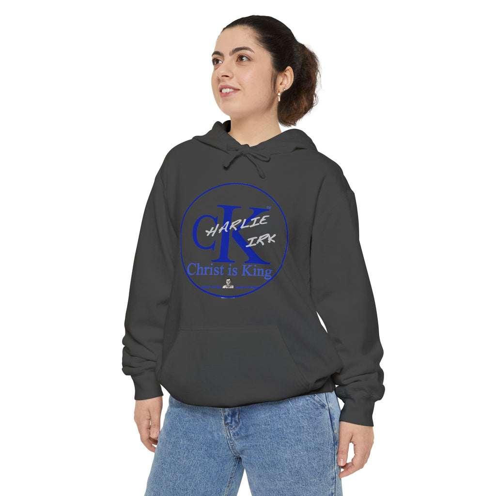 Charley Kirk Commemorative Hoodie — Garment-Dyed, Relaxed Fit